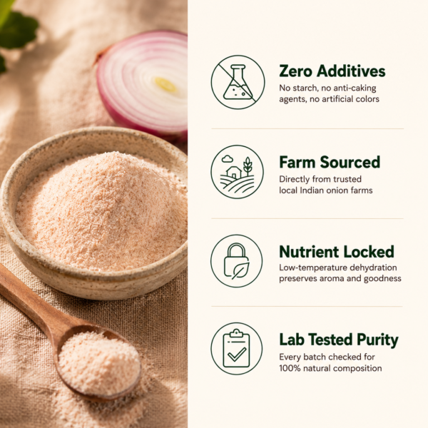 Premium Dehydrated Onion Powder (100% Pure)